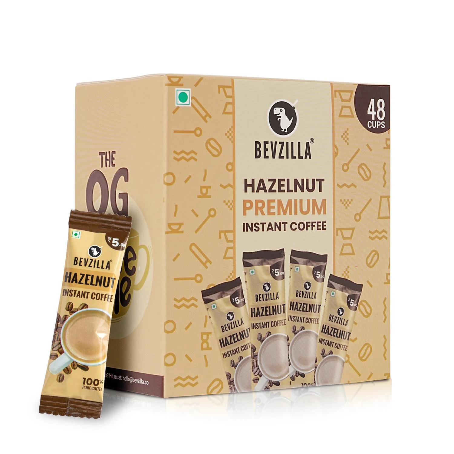 48 Hazelnut Coffee Sachets Box - Image 8